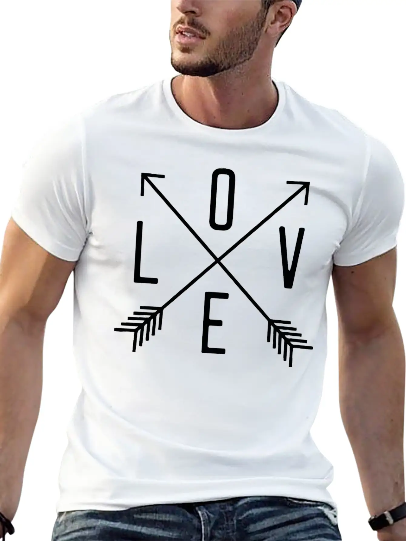 All We Need Is Love Breathable Soft Cotton T-Shirt – Timeless Casual Look