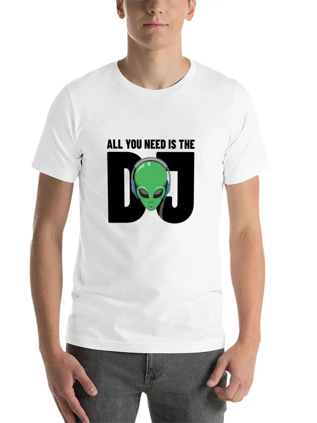 All You Need Is The Dj Gift Timeless Short Sleeve Tee – Comfy And Minimalist Design