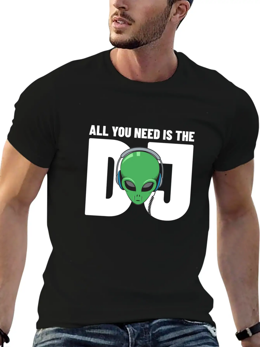 All You Need Is The Dj Gift Timeless Short Sleeve Tee – Comfy And Minimalist Design