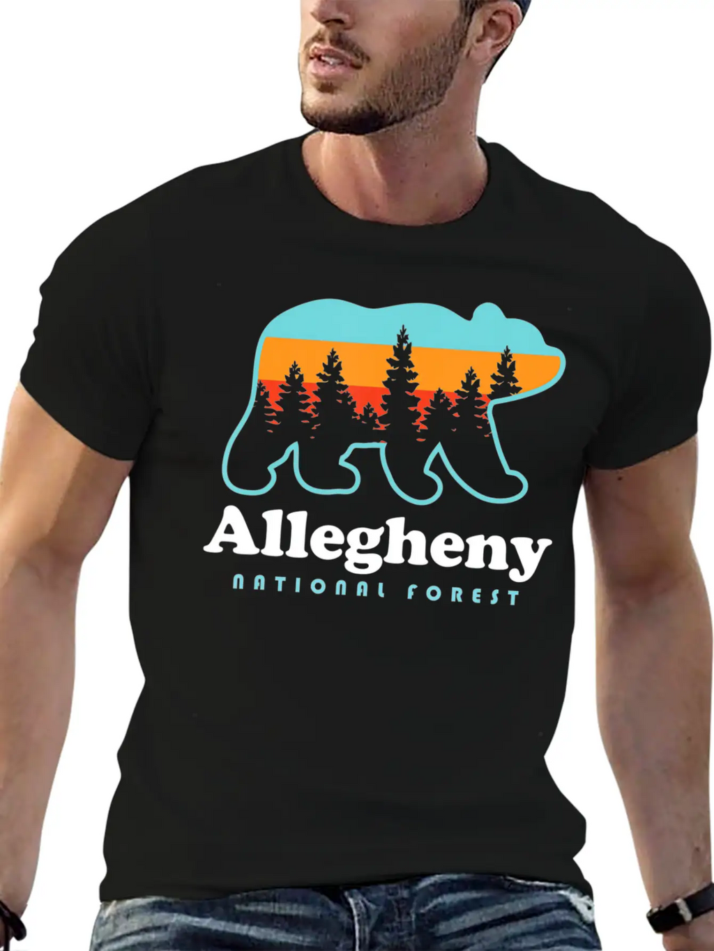 Allegheny National Forest Shirt Allegheny National Breathable Soft Cotton T-Shirt – Timeless Casual Look