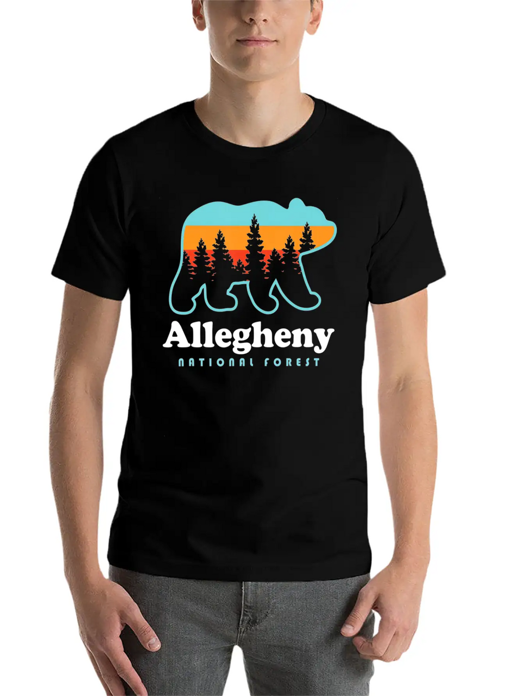 Allegheny National Forest Shirt Allegheny National Breathable Soft Cotton T-Shirt – Timeless Casual Look