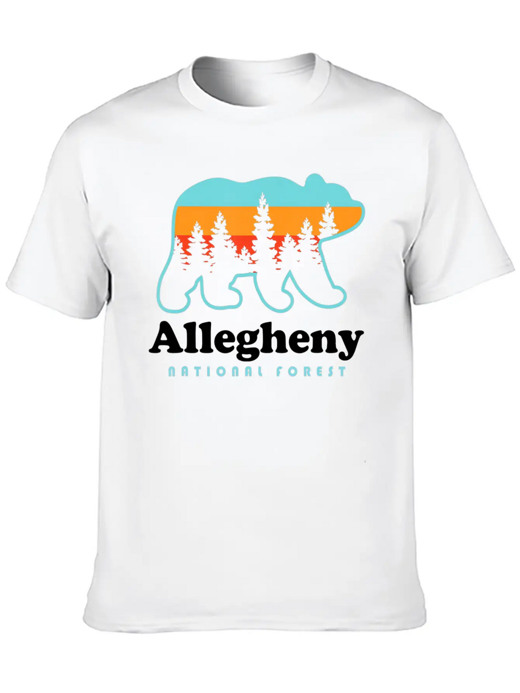 Allegheny National Forest Shirt Allegheny National Breathable Soft Cotton T-Shirt – Timeless Casual Look