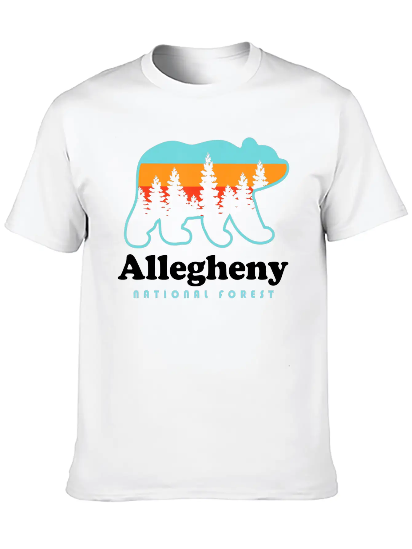 Allegheny National Forest Shirt Allegheny National Breathable Soft Cotton T-Shirt – Timeless Casual Look