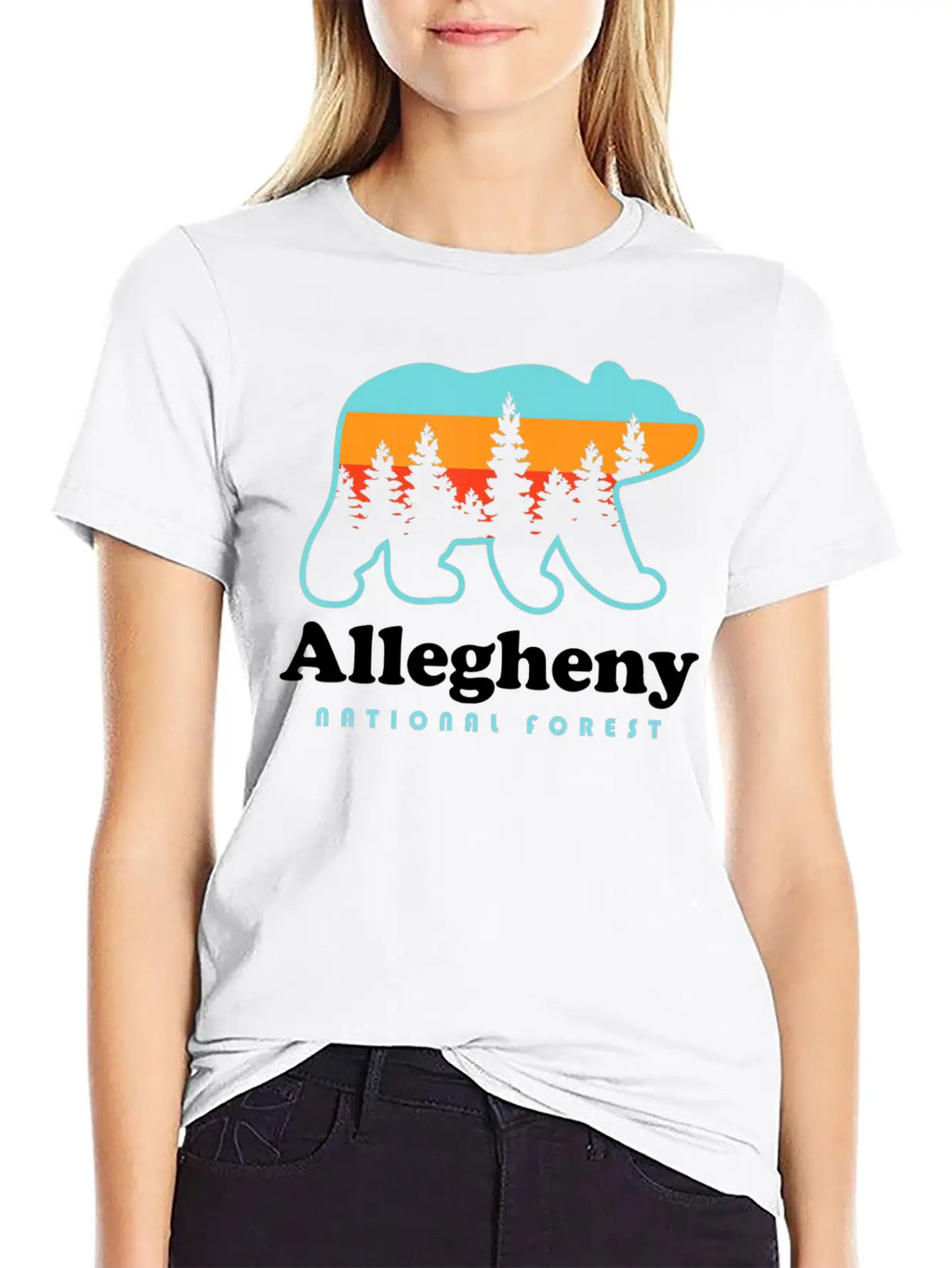 Allegheny National Forest Shirt Allegheny National Breathable Soft Cotton T-Shirt – Timeless Casual Look