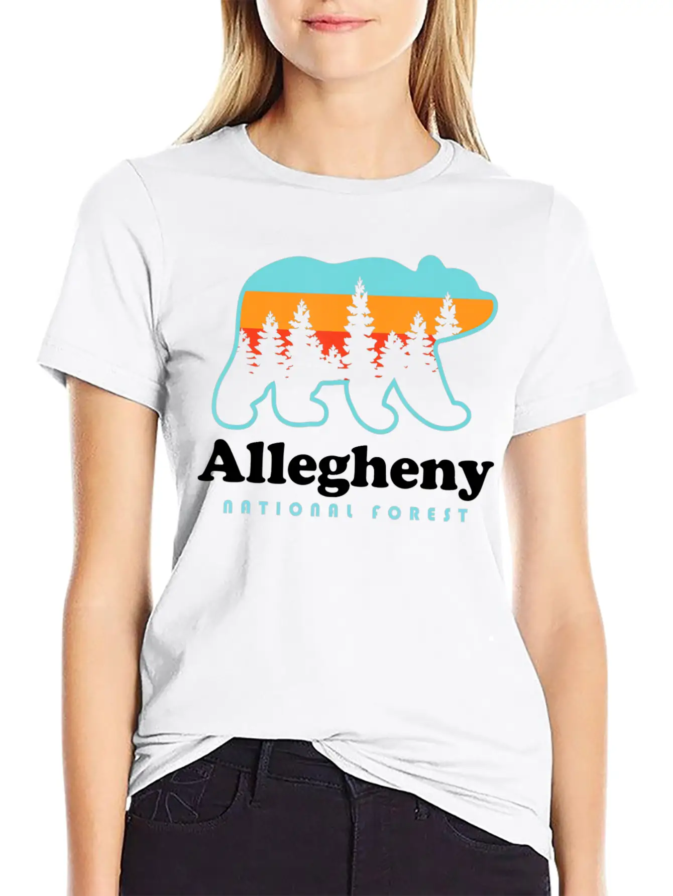 Allegheny National Forest Shirt Allegheny National Breathable Soft Cotton T-Shirt – Timeless Casual Look