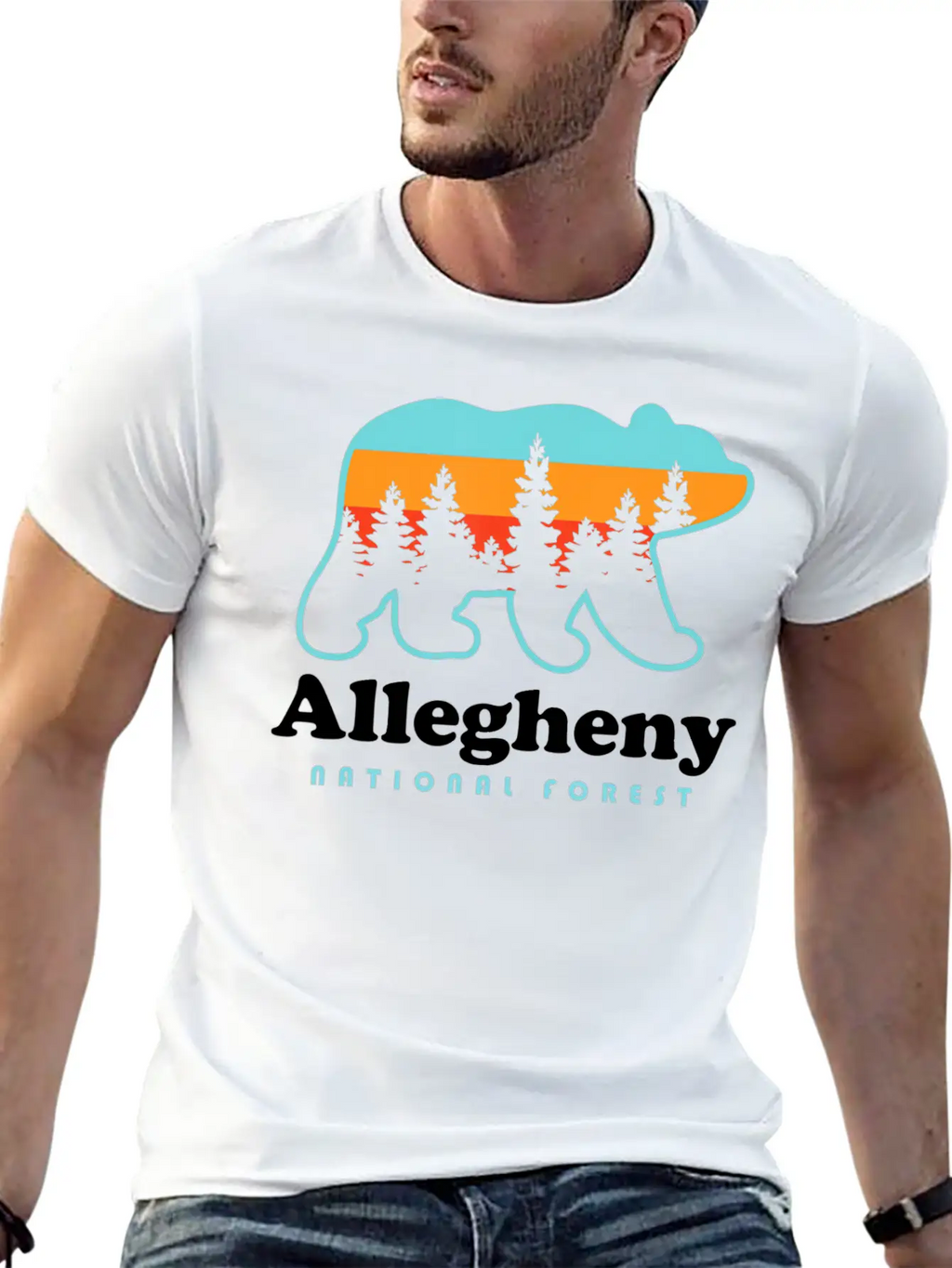 Allegheny National Forest Shirt Allegheny National Breathable Soft Cotton T-Shirt – Timeless Casual Look