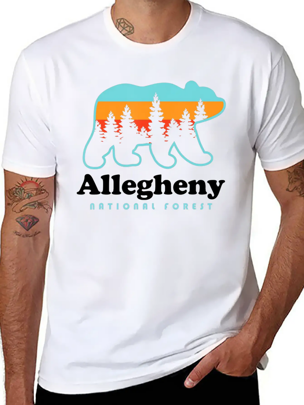 Allegheny National Forest Shirt Allegheny National Breathable Soft Cotton T-Shirt – Timeless Casual Look