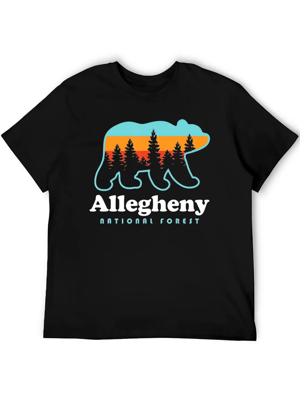 Allegheny National Forest Shirt Allegheny National Breathable Soft Cotton T-Shirt – Timeless Casual Look