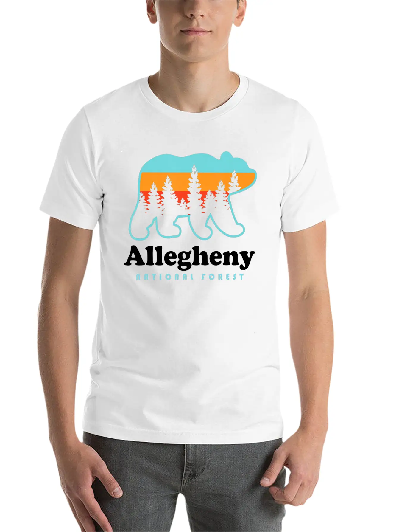 Allegheny National Forest Shirt Allegheny National Breathable Soft Cotton T-Shirt – Timeless Casual Look