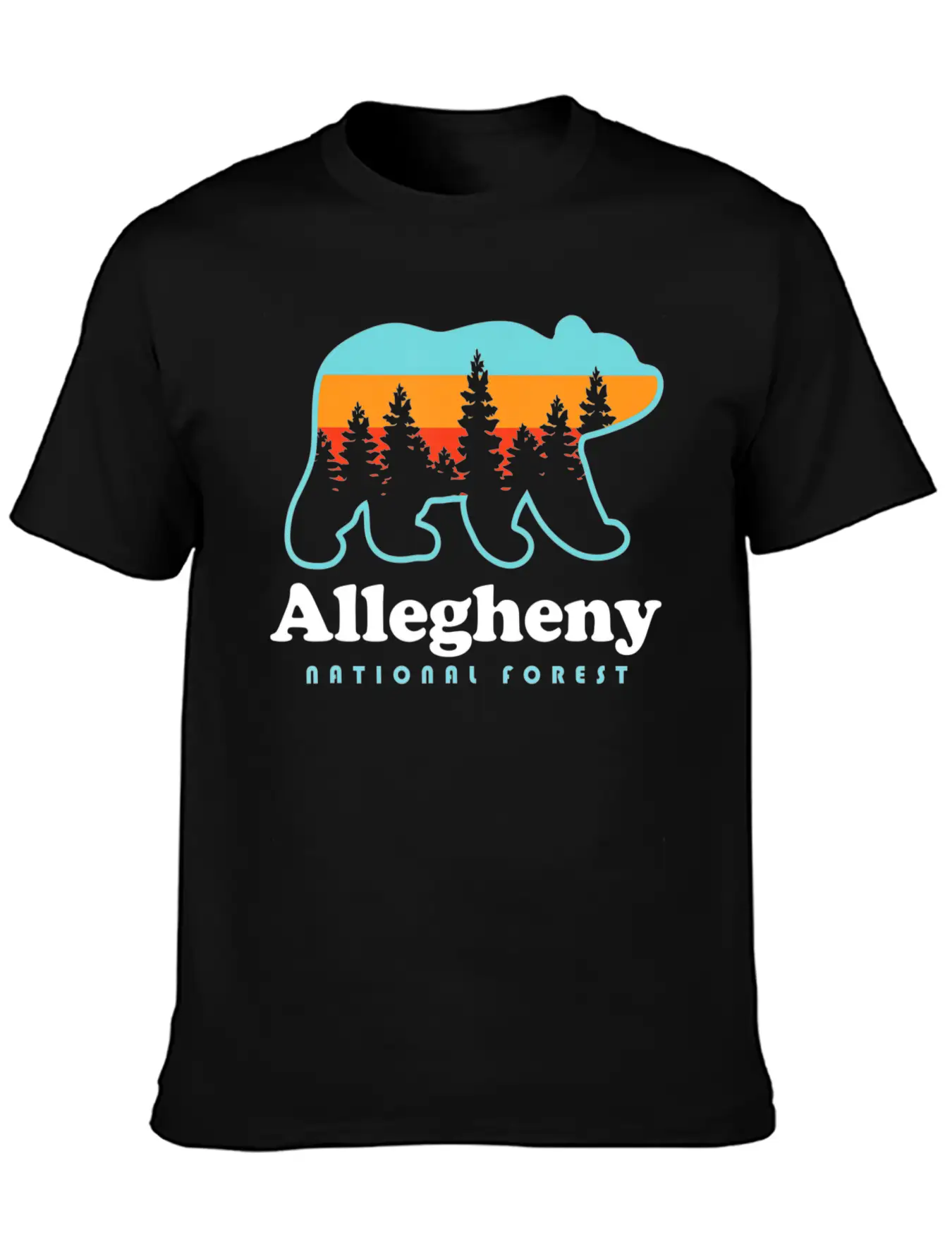 Allegheny National Forest Shirt Allegheny National Breathable Soft Cotton T-Shirt – Timeless Casual Look
