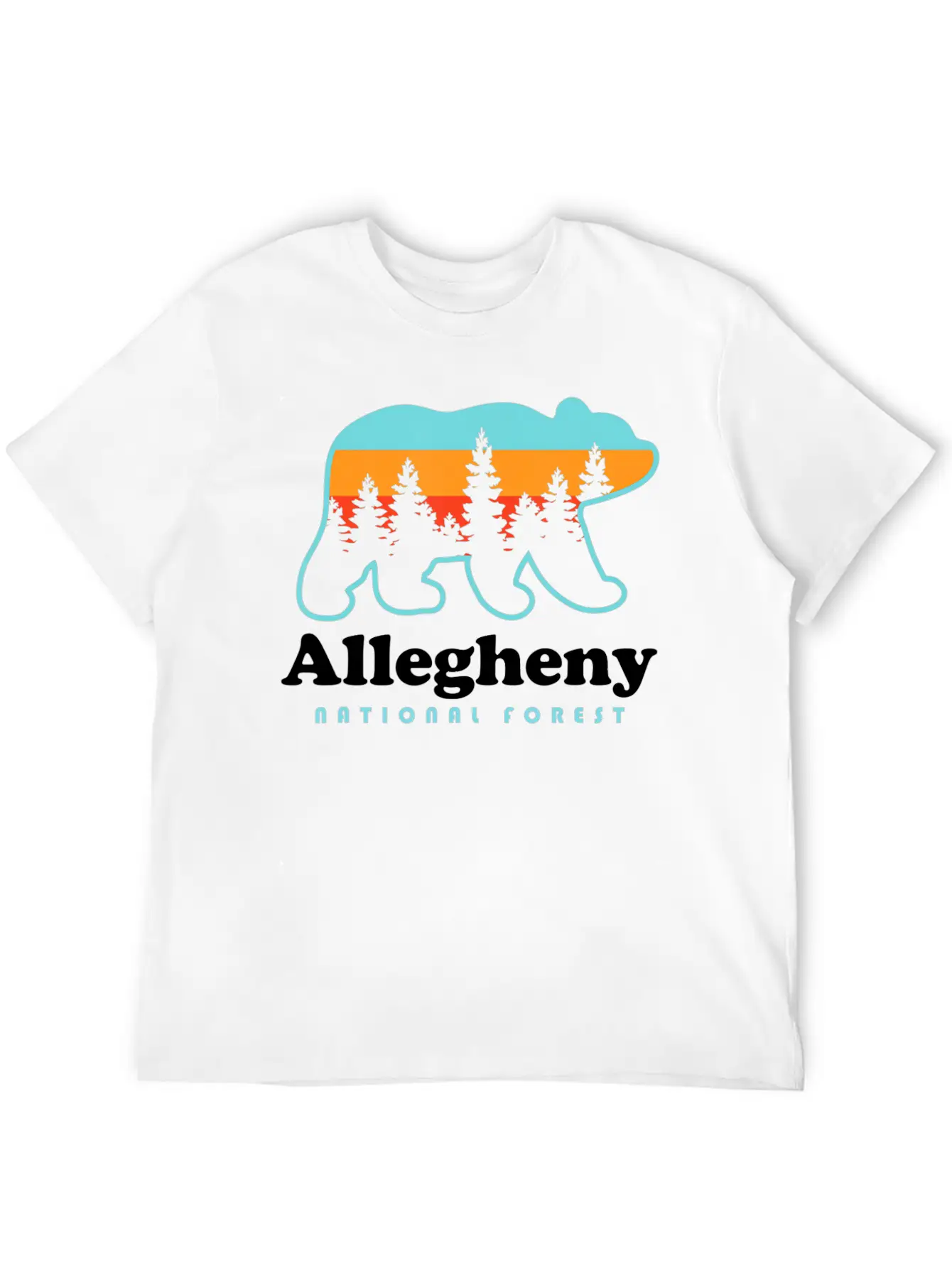Allegheny National Forest Shirt Allegheny National Breathable Soft Cotton T-Shirt – Timeless Casual Look