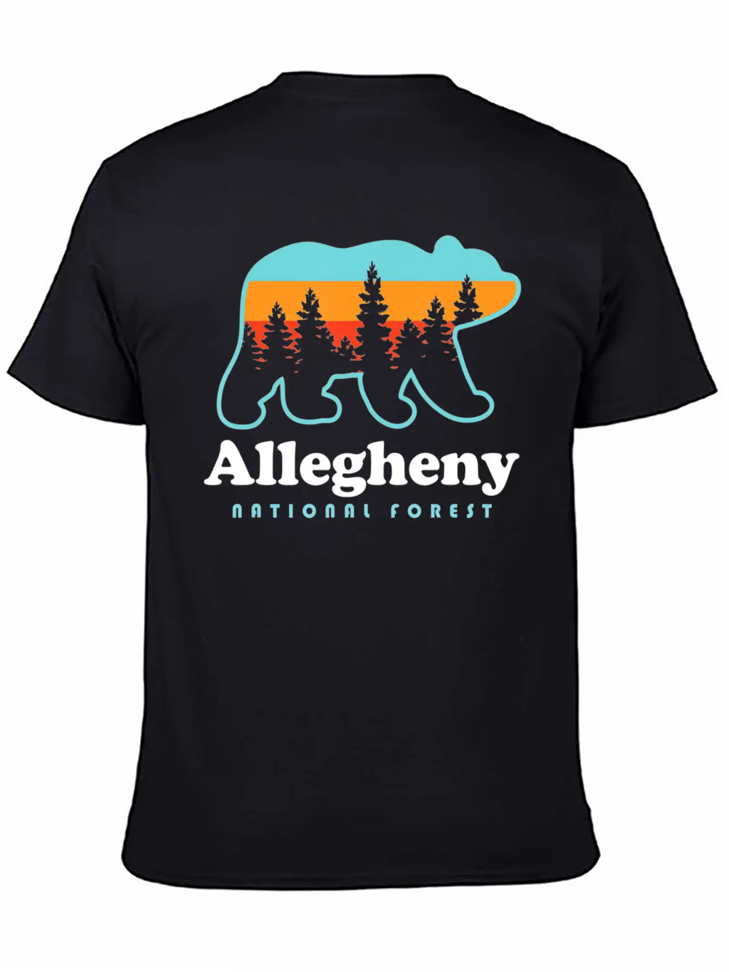 Allegheny National Forest Shirt Allegheny National Breathable Soft Cotton T-Shirt – Timeless Casual Look