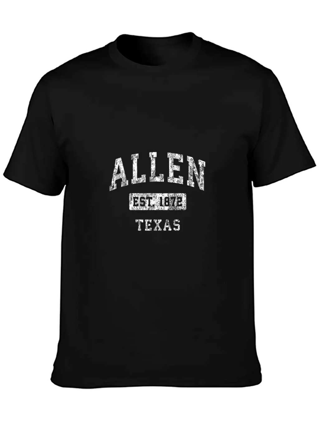 Allen Texas Tx Vintage Established Classic Design Classic Crew Neck Graphic Tee – Everyday Minimal Look