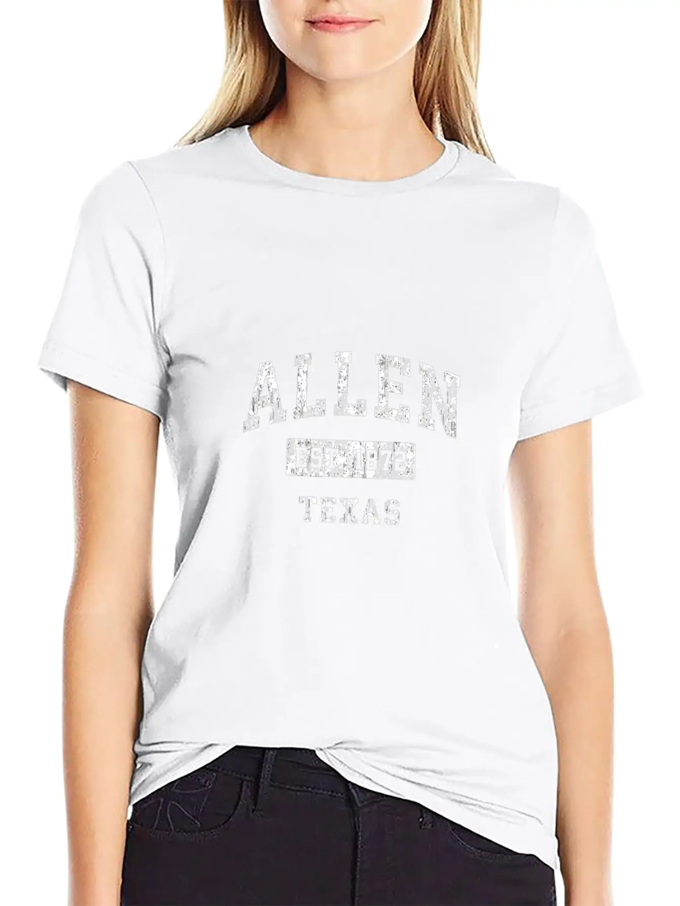 Allen Texas Tx Vintage Established Classic Design Classic Crew Neck Graphic Tee – Everyday Minimal Look