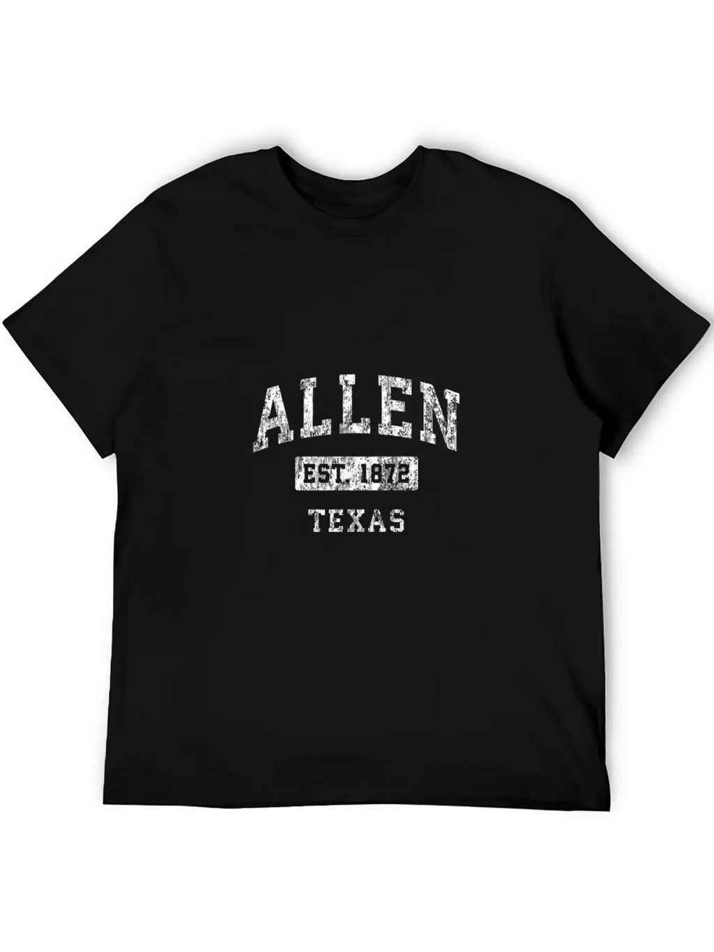 Allen Texas Tx Vintage Established Classic Design Classic Crew Neck Graphic Tee – Everyday Minimal Look