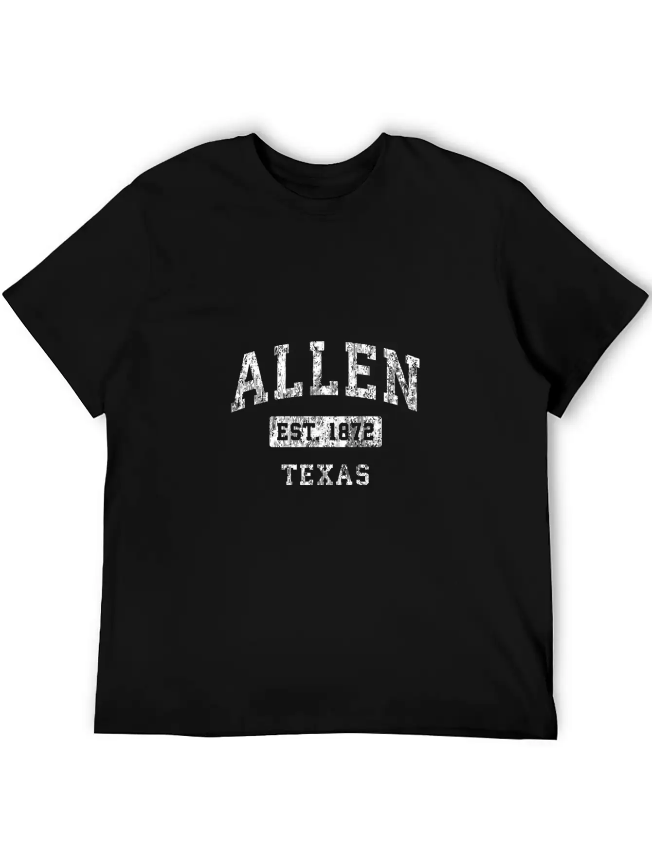Allen Texas Tx Vintage Established Classic Design Classic Crew Neck Graphic Tee – Everyday Minimal Look