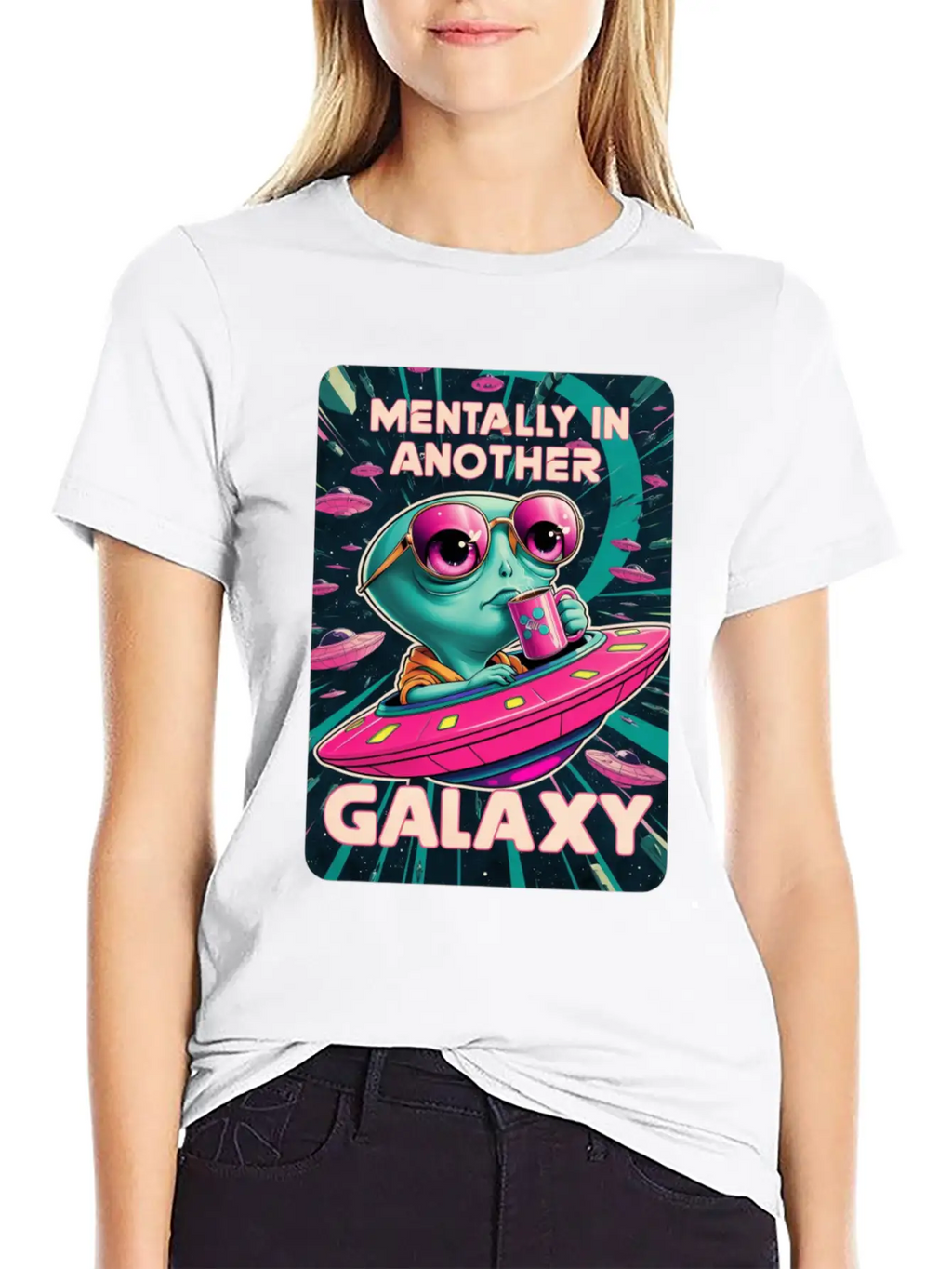 Allien Galaxy UFO Timeless Short Sleeve Tee – Comfy And Minimalist Design