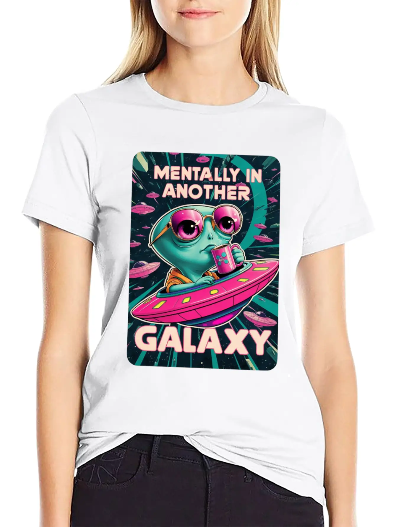 Allien Galaxy UFO Timeless Short Sleeve Tee – Comfy And Minimalist Design