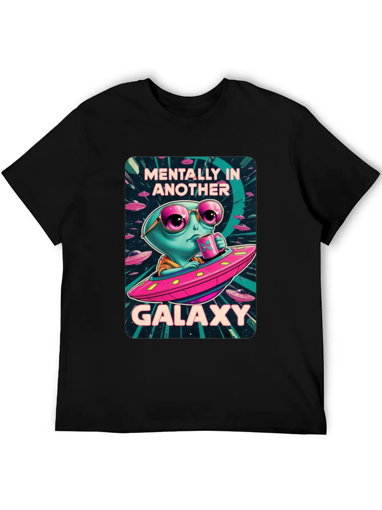 Allien Galaxy UFO Timeless Short Sleeve Tee – Comfy And Minimalist Design