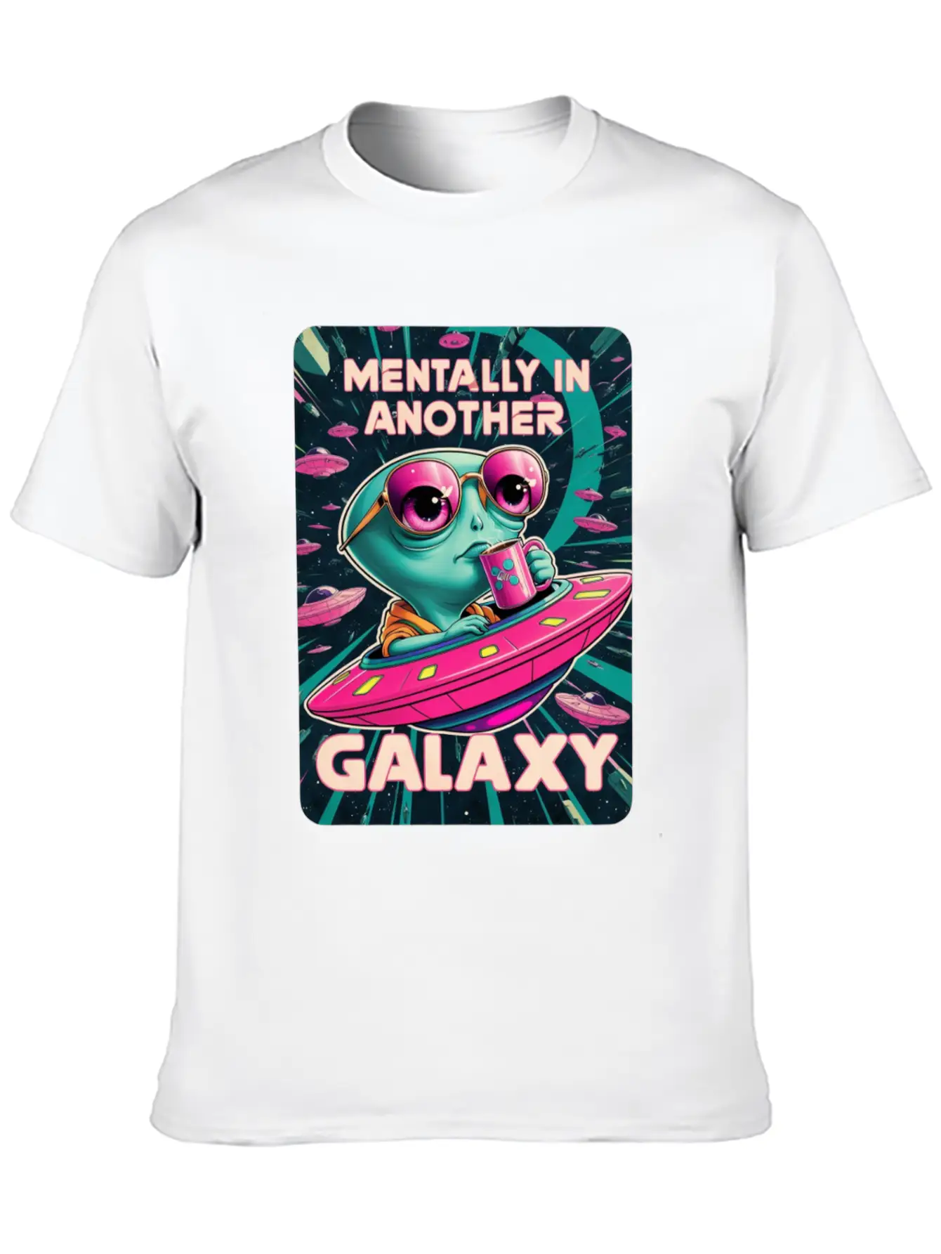 Allien Galaxy UFO Timeless Short Sleeve Tee – Comfy And Minimalist Design