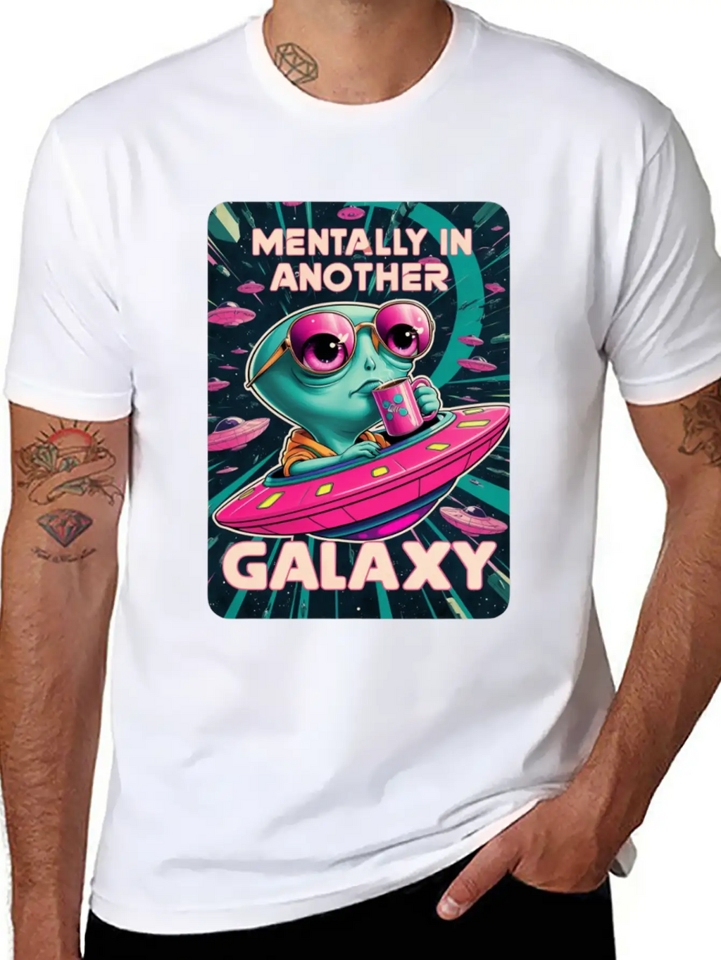 Allien Galaxy UFO Timeless Short Sleeve Tee – Comfy And Minimalist Design