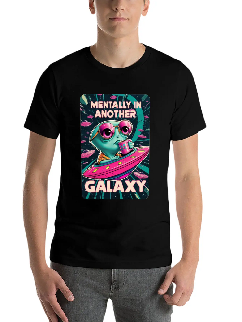 Allien Galaxy UFO Timeless Short Sleeve Tee – Comfy And Minimalist Design