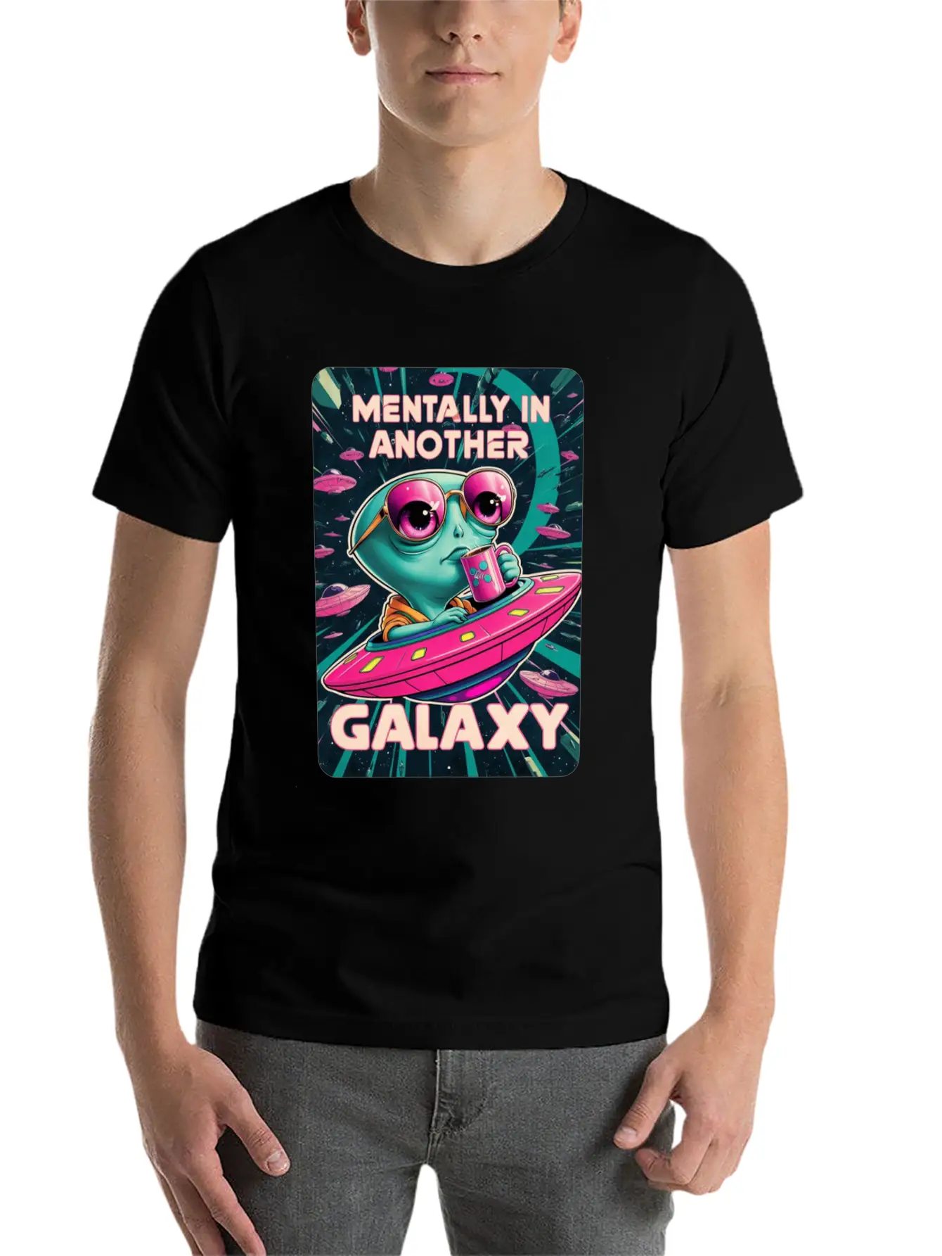 Allien Galaxy UFO Timeless Short Sleeve Tee – Comfy And Minimalist Design
