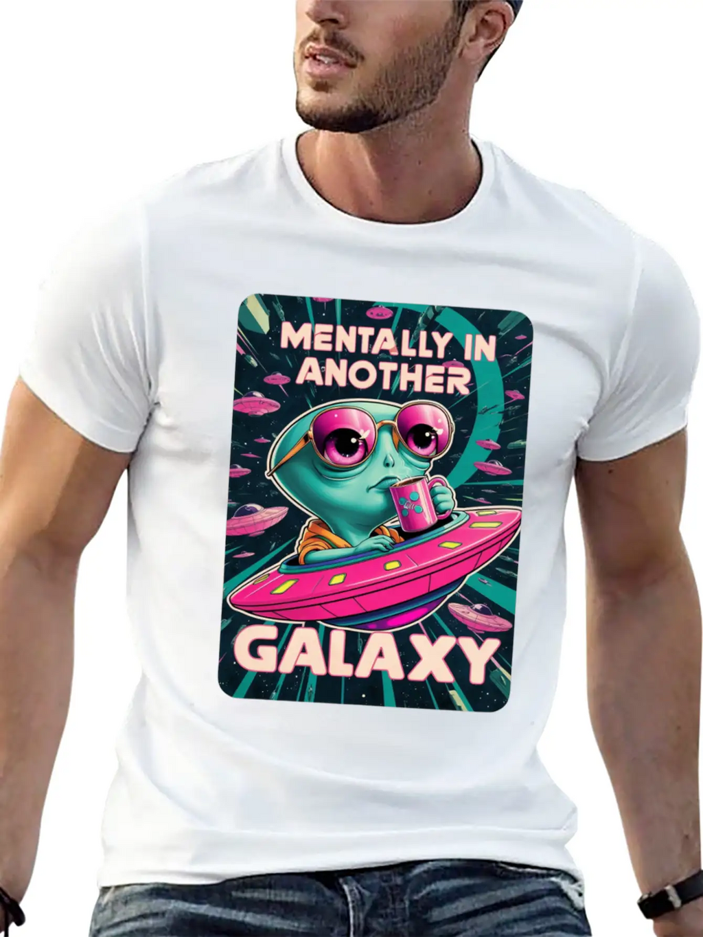 Allien Galaxy UFO Timeless Short Sleeve Tee – Comfy And Minimalist Design