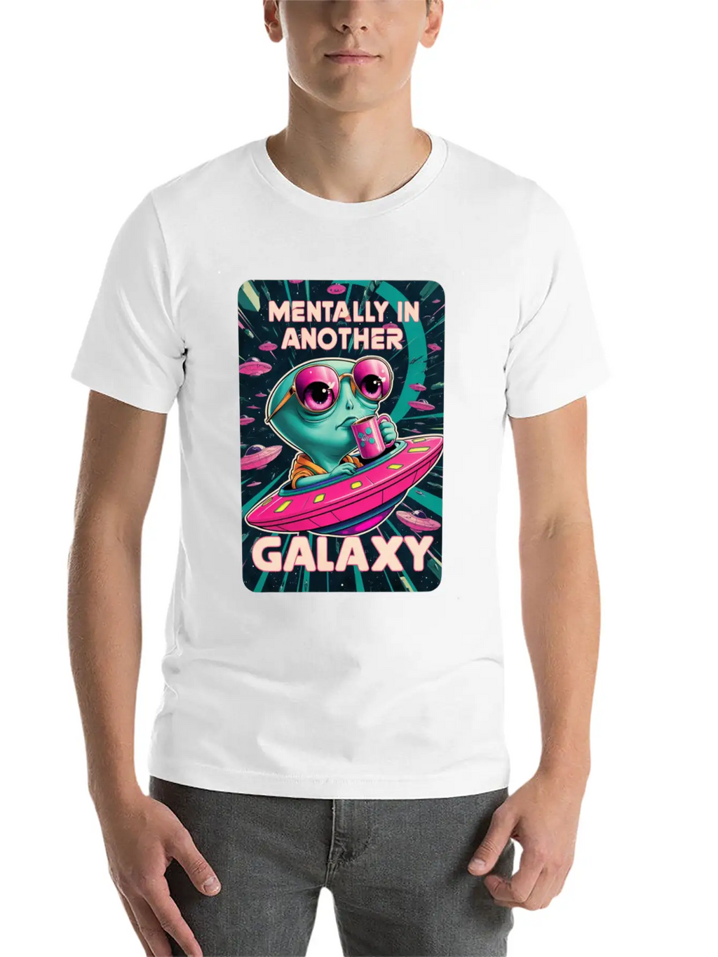 Allien Galaxy UFO Timeless Short Sleeve Tee – Comfy And Minimalist Design