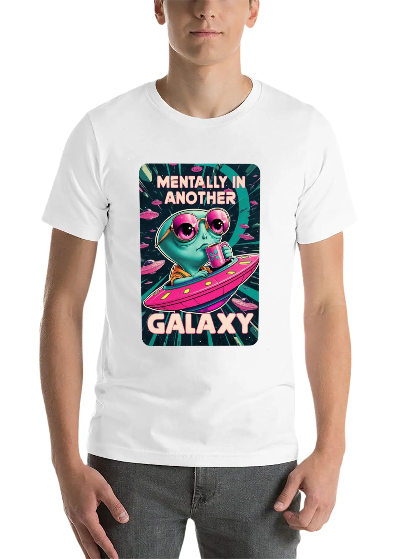 Allien Galaxy UFO Timeless Short Sleeve Tee – Comfy And Minimalist Design