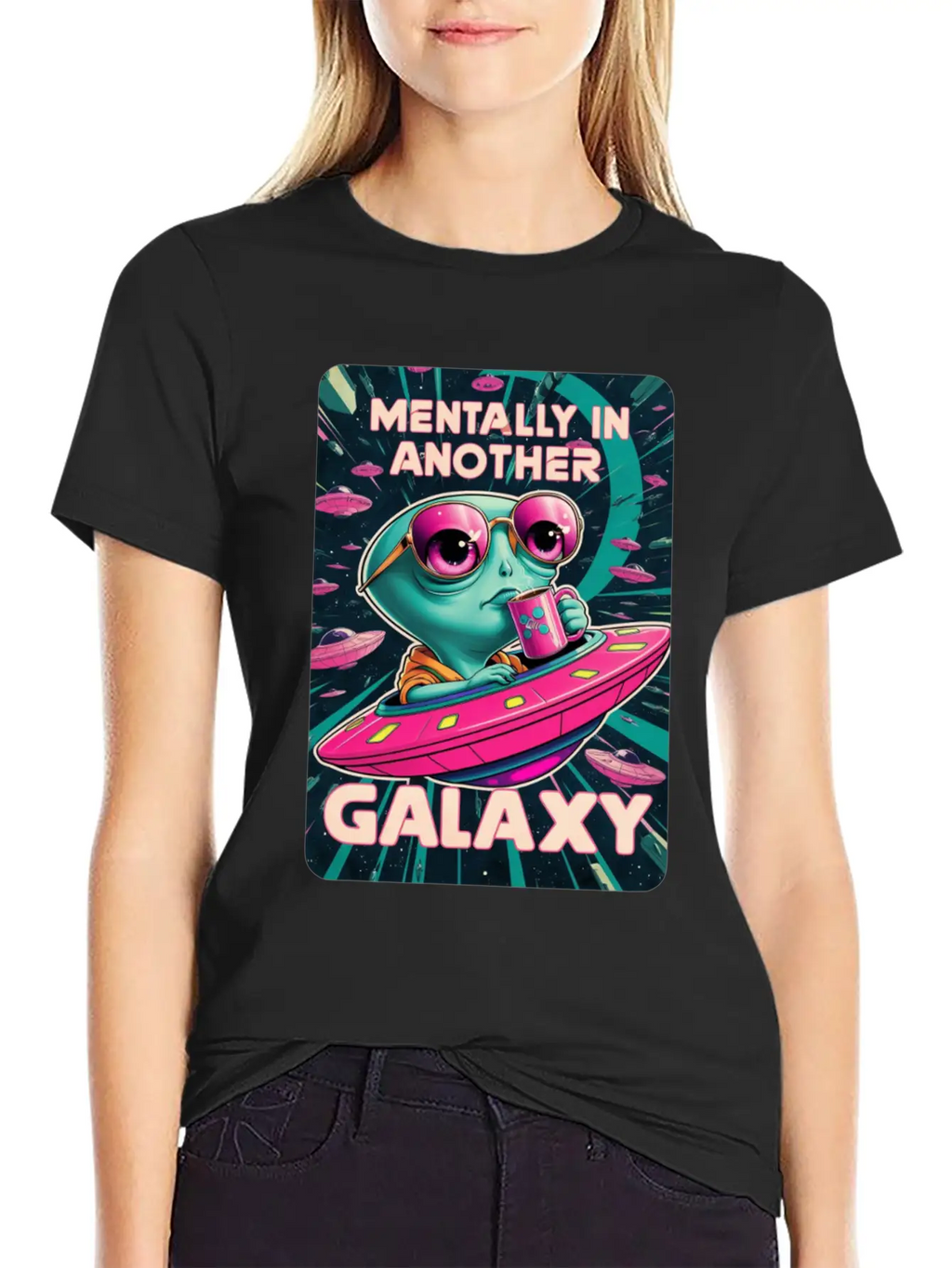 Allien Galaxy UFO Timeless Short Sleeve Tee – Comfy And Minimalist Design
