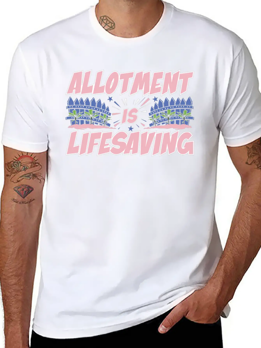 Allotment Is Lifesaving Classic Fit Graphic Tee For Daily Comfort – Unisex Cotton Shirt