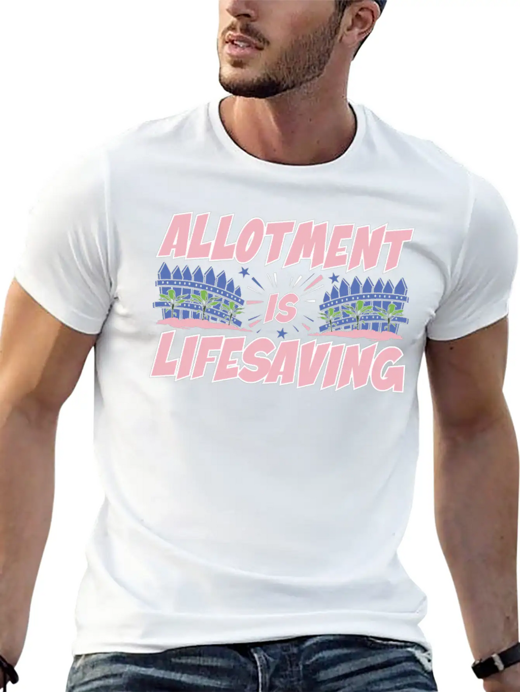 Allotment Is Lifesaving Classic Fit Graphic Tee For Daily Comfort – Unisex Cotton Shirt