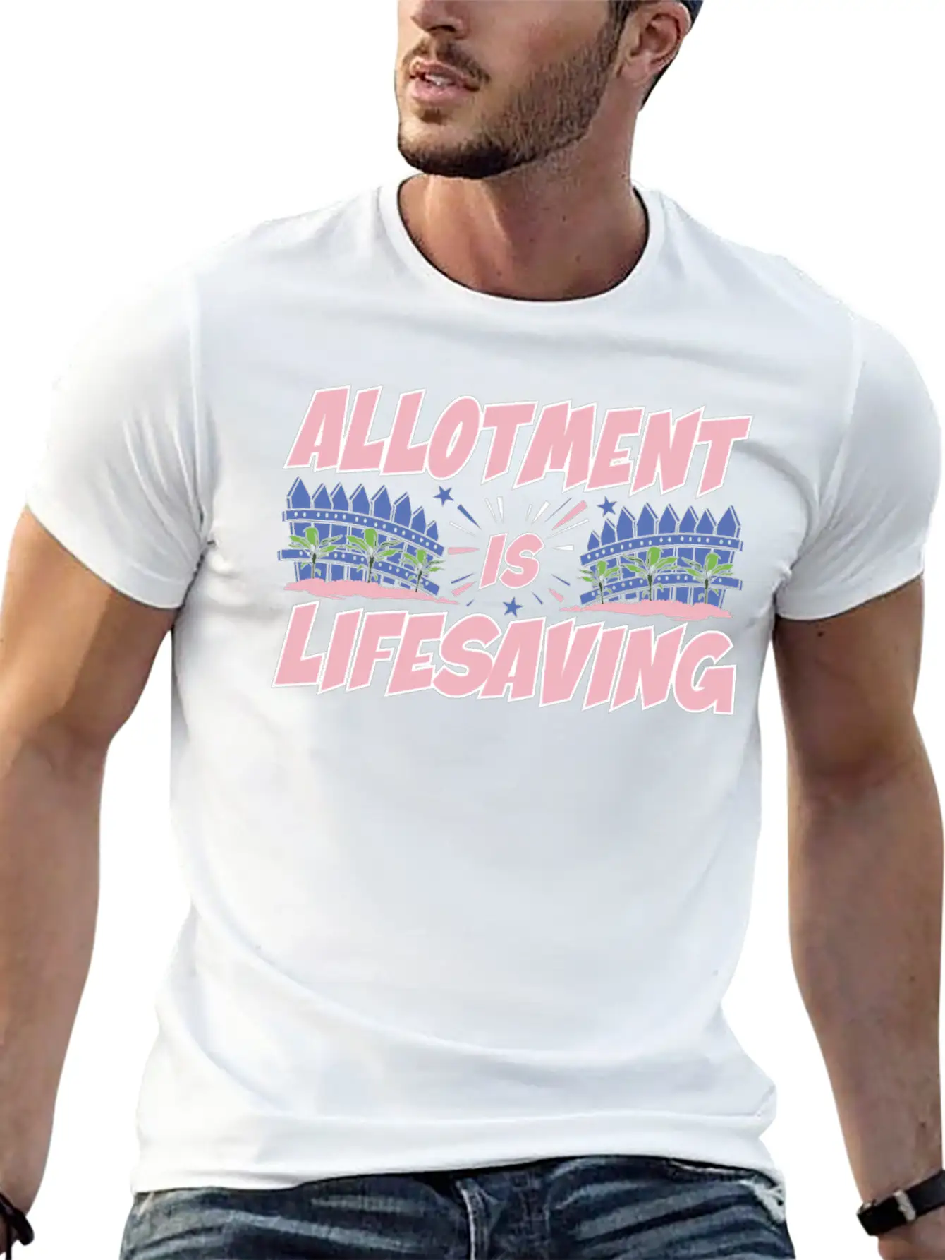 Allotment Is Lifesaving Classic Fit Graphic Tee For Daily Comfort – Unisex Cotton Shirt