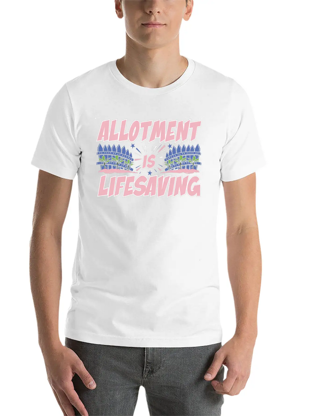 Allotment Is Lifesaving Classic Fit Graphic Tee For Daily Comfort – Unisex Cotton Shirt