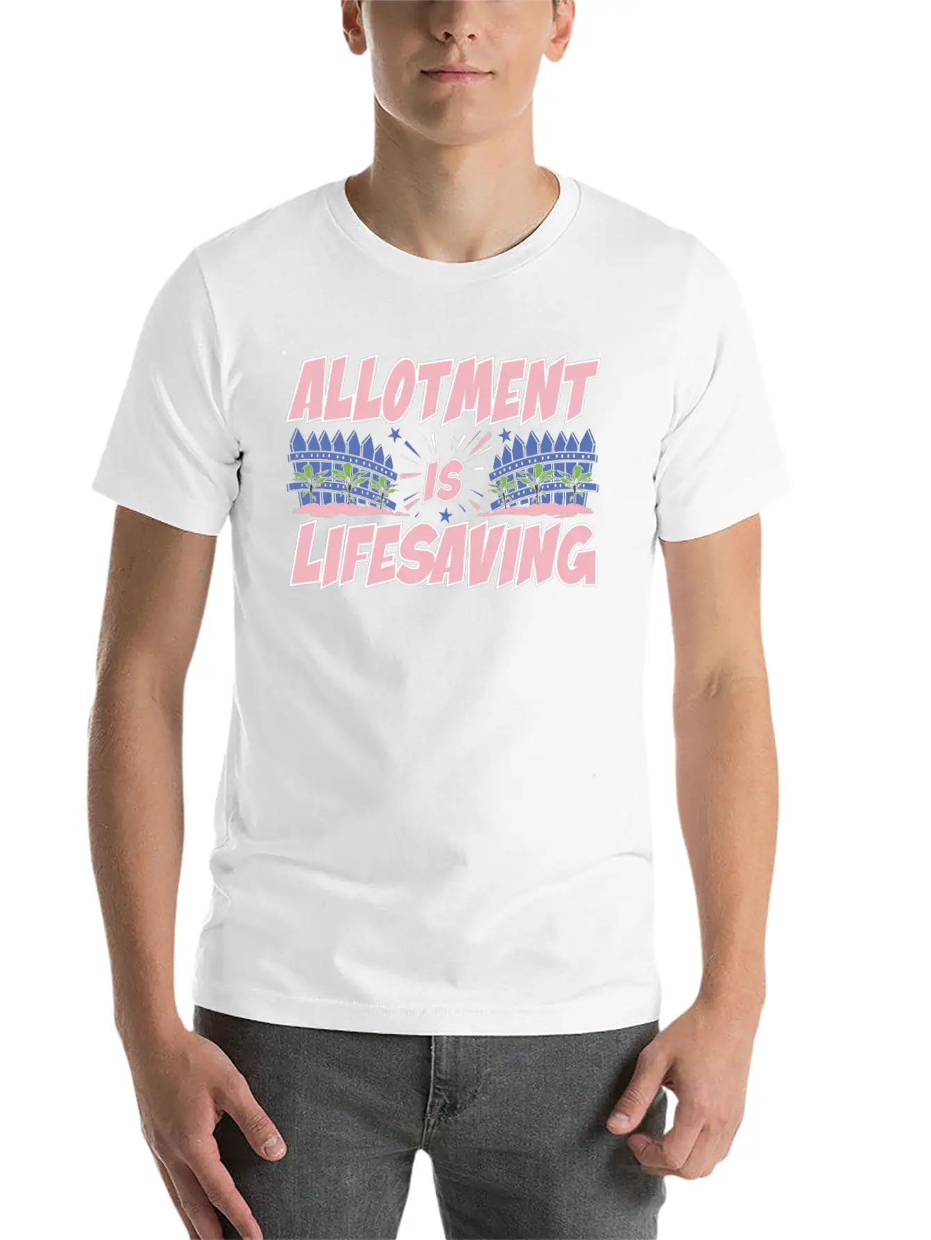 Allotment Is Lifesaving Classic Fit Graphic Tee For Daily Comfort – Unisex Cotton Shirt