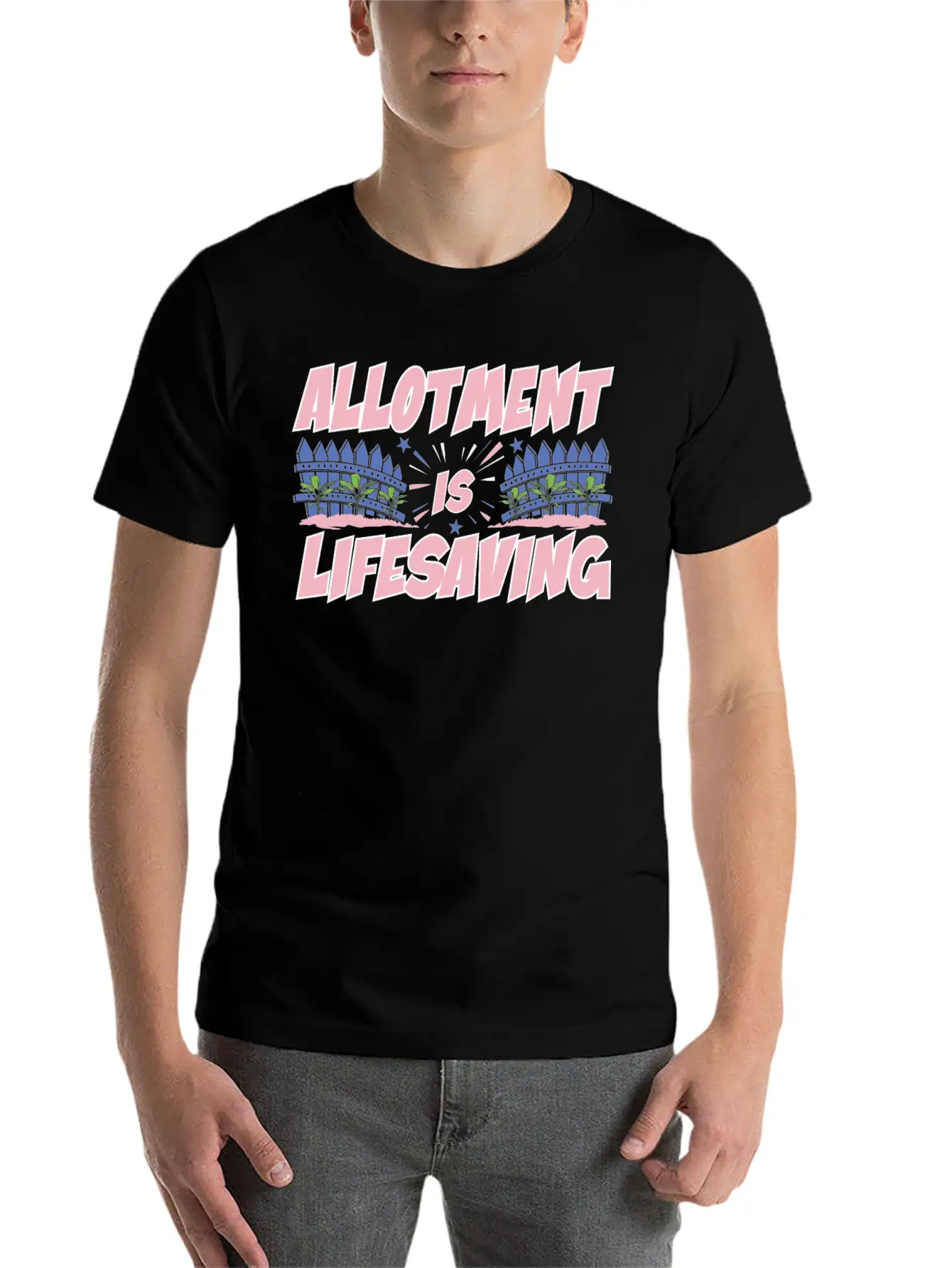 Allotment Is Lifesaving Classic Fit Graphic Tee For Daily Comfort – Unisex Cotton Shirt