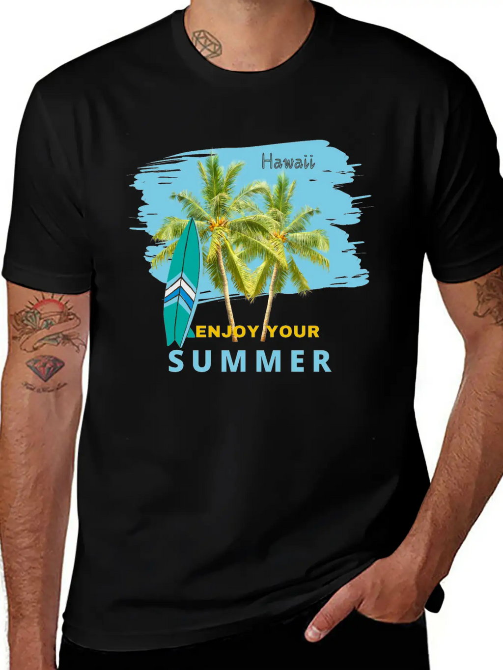 Aloha Summer Enjoy Your Hawaii Getaway Basic Graphic T-Shirt – Daily Comfort In Soft Cotton