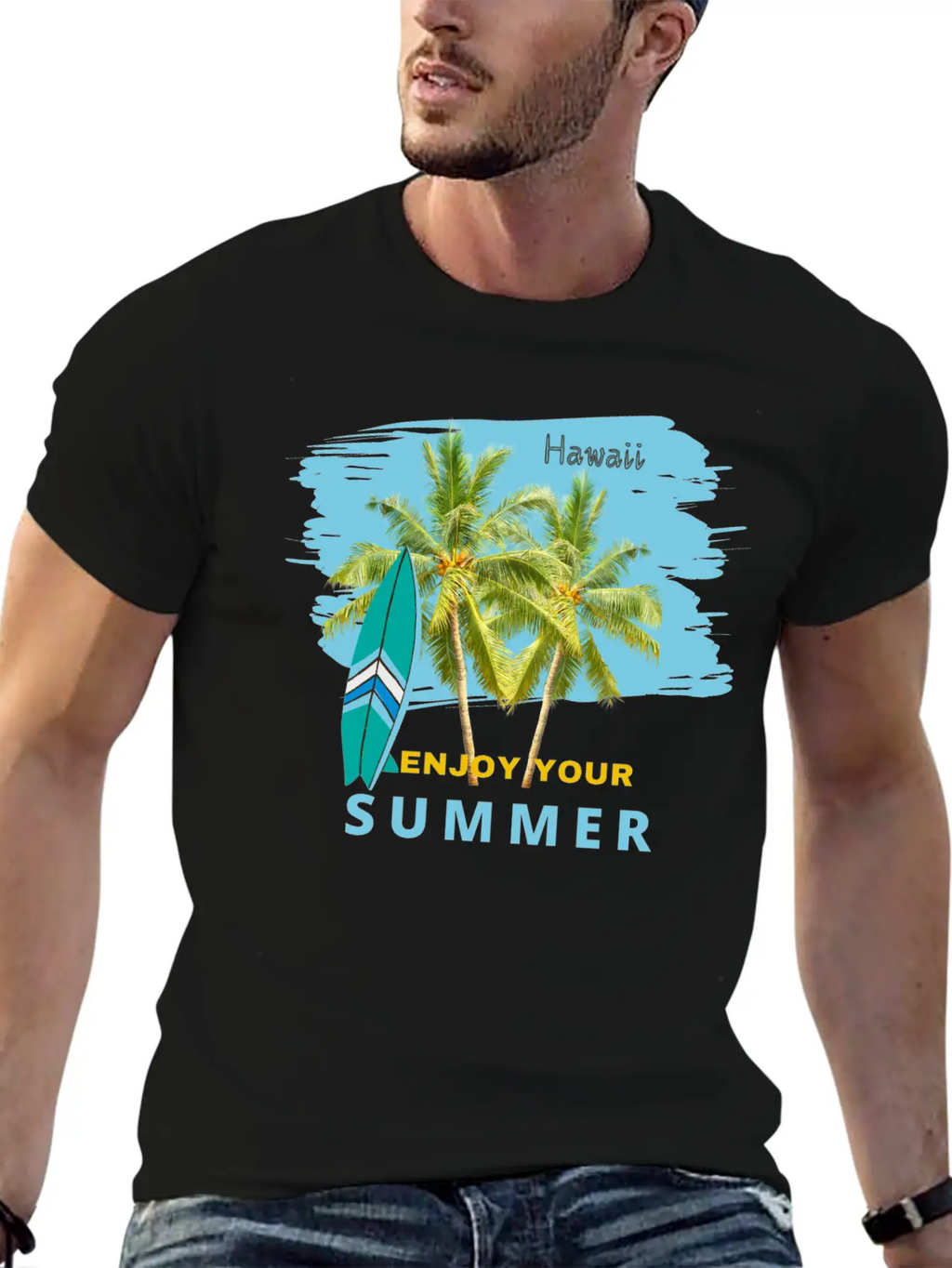 Aloha Summer Enjoy Your Hawaii Getaway Basic Graphic T-Shirt – Daily Comfort In Soft Cotton