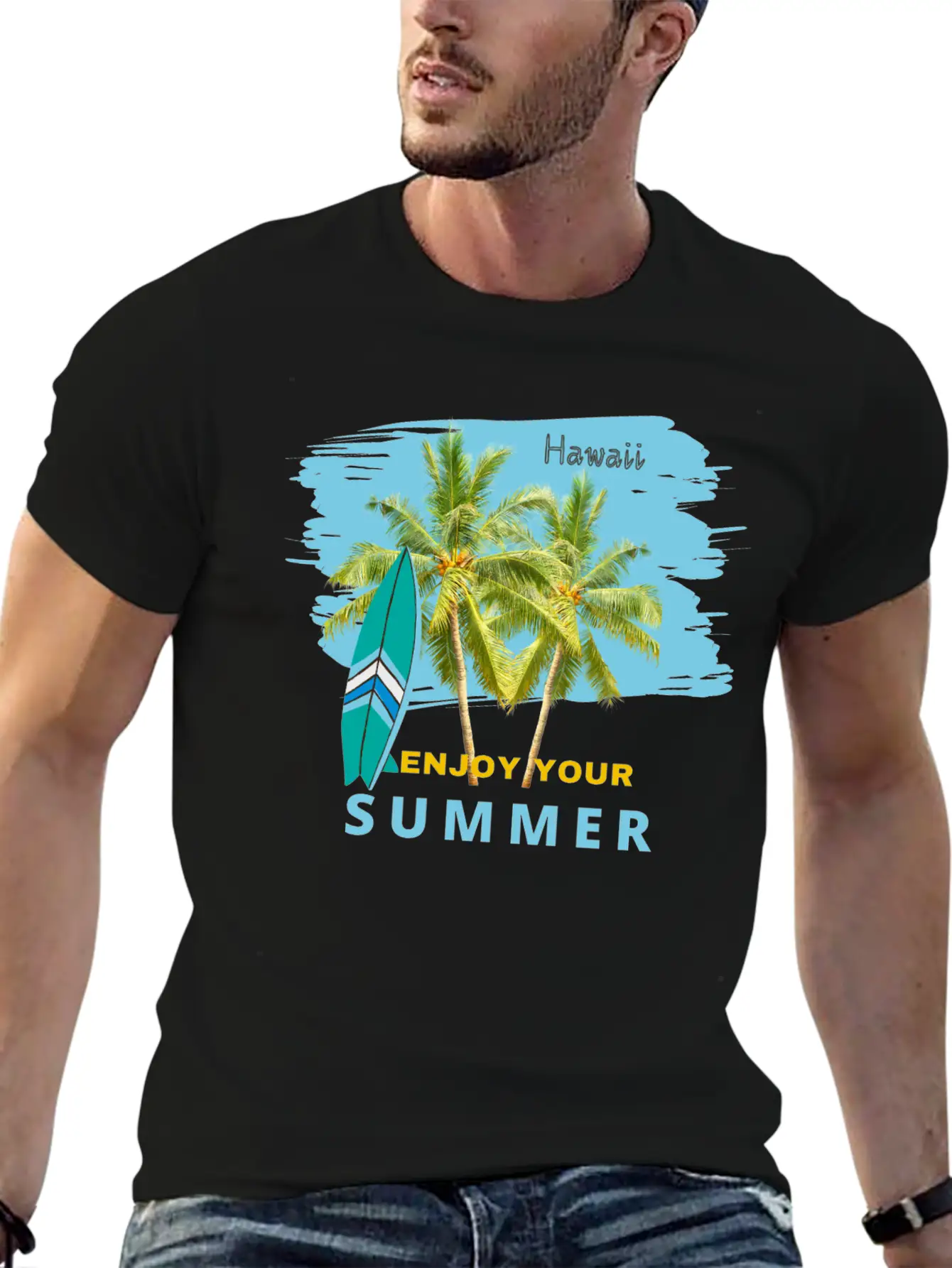 Aloha Summer Enjoy Your Hawaii Getaway Basic Graphic T-Shirt – Daily Comfort In Soft Cotton