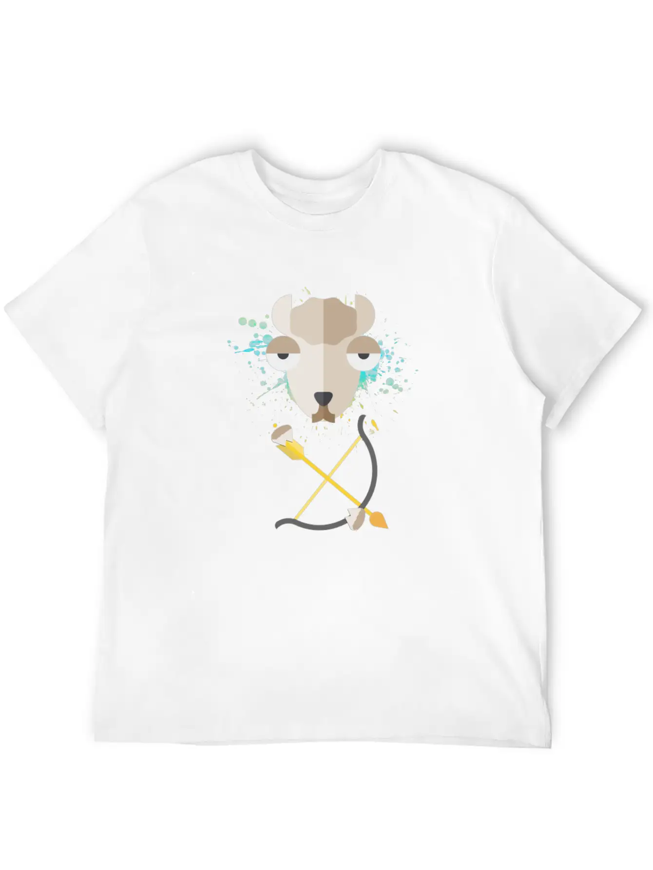 Alpaca Llama Bow Archery Archer Sports Animal Gift Simple Everyday Graphic Tee – Lightweight Summer Wear