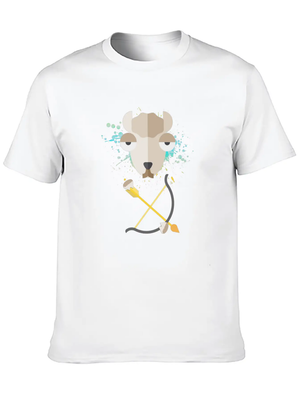 Alpaca Llama Bow Archery Archer Sports Animal Gift Simple Everyday Graphic Tee – Lightweight Summer Wear