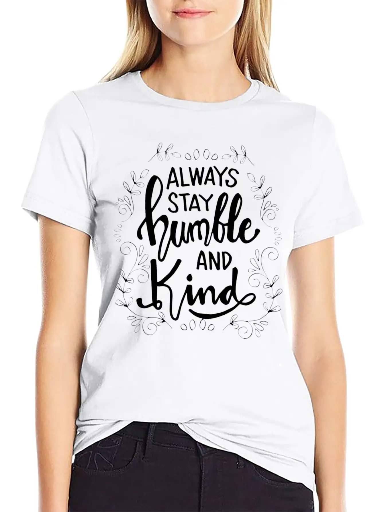 Always Be Kind Classic Crew Neck Graphic Tee – Everyday Minimal Look