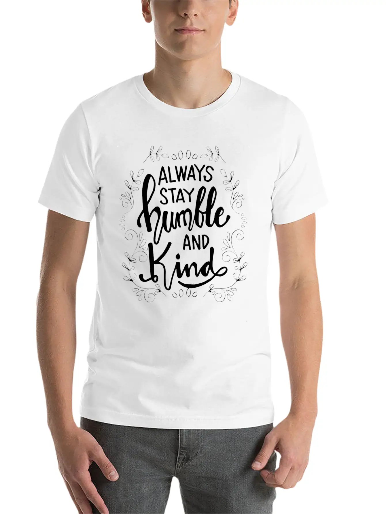 Always Be Kind Classic Crew Neck Graphic Tee – Everyday Minimal Look