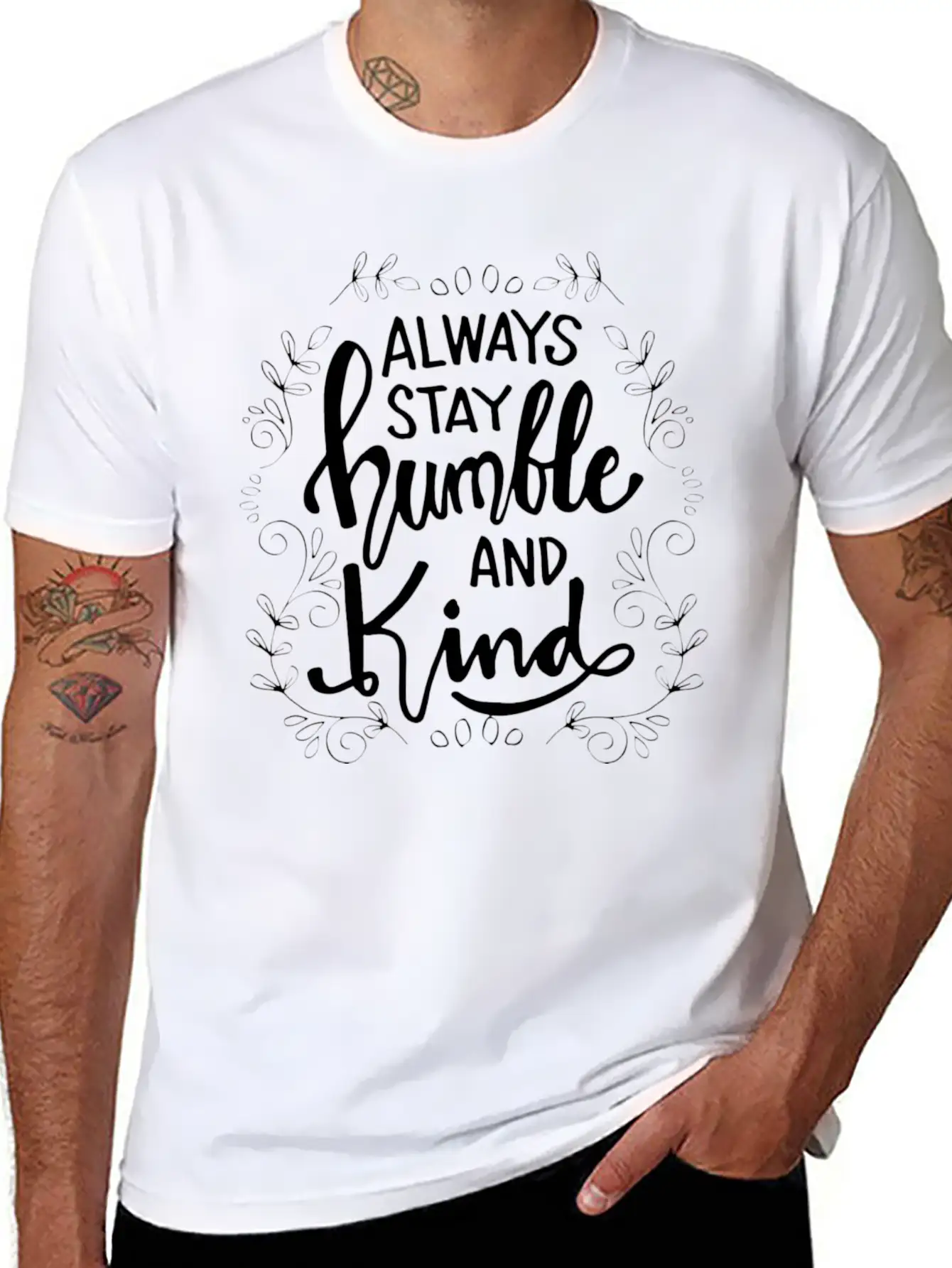 Always Be Kind Classic Crew Neck Graphic Tee – Everyday Minimal Look
