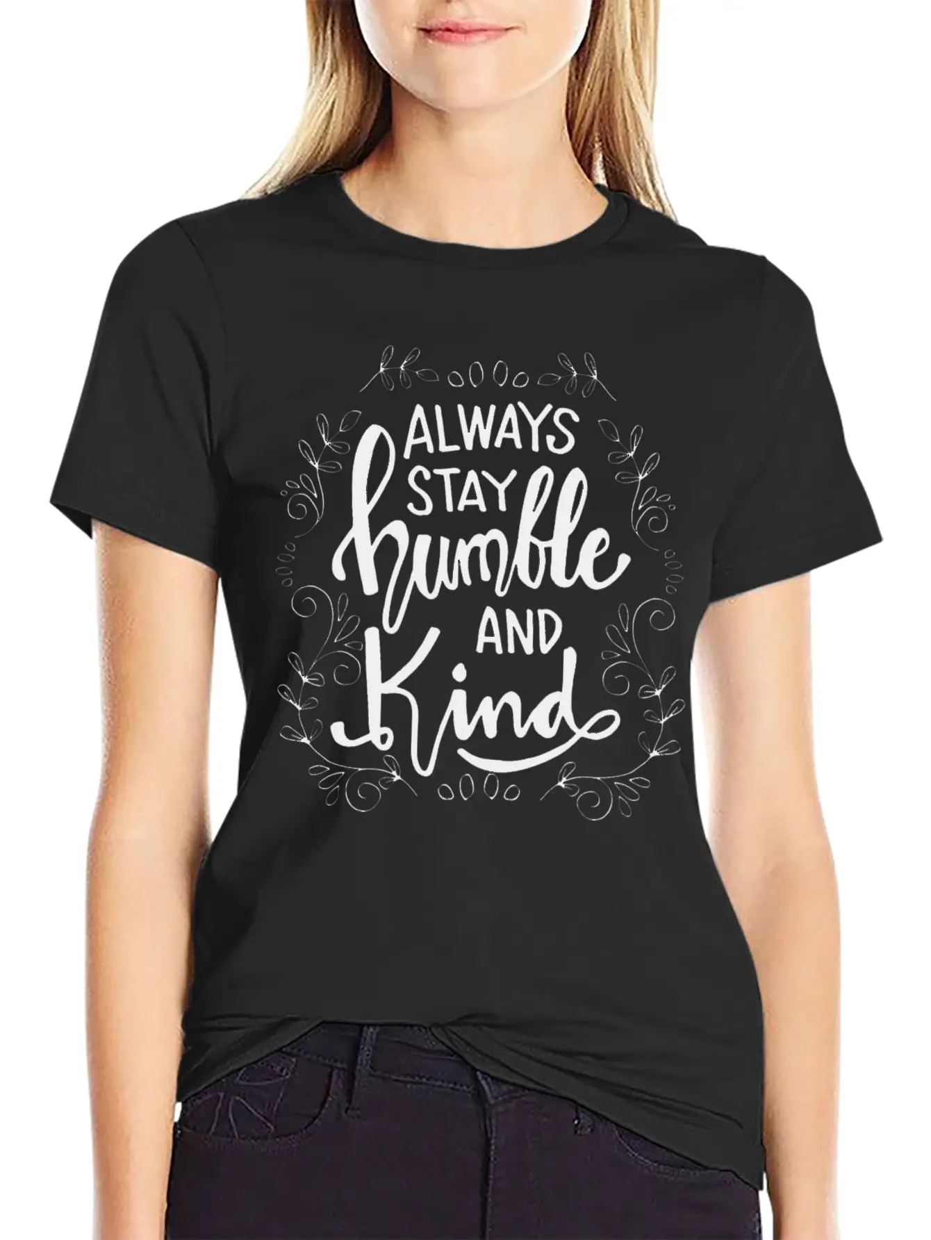 Always Be Kind Classic Crew Neck Graphic Tee – Everyday Minimal Look