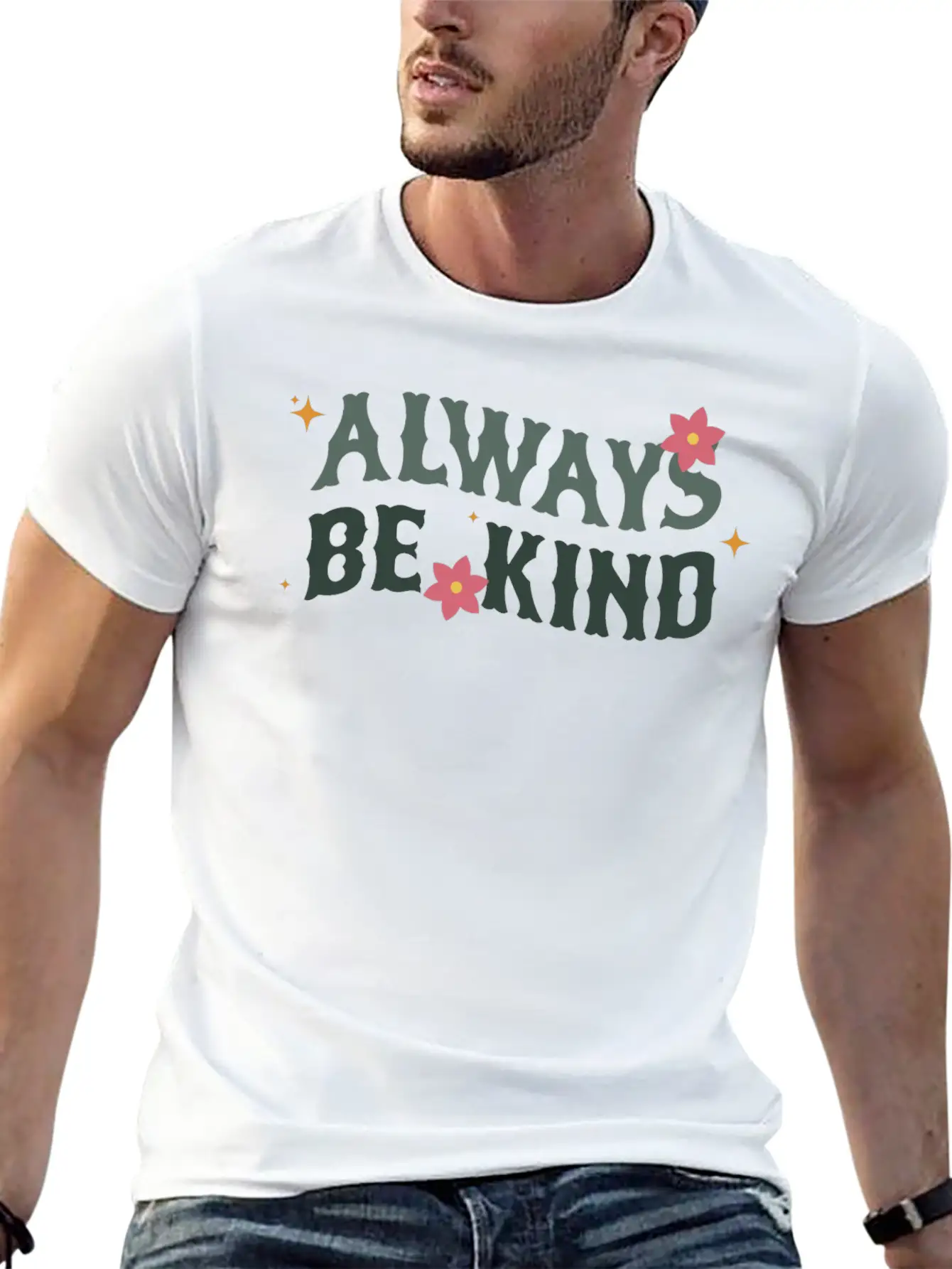Always Be Kind Relaxed Everyday Tee – Lightweight And Durable Cotton