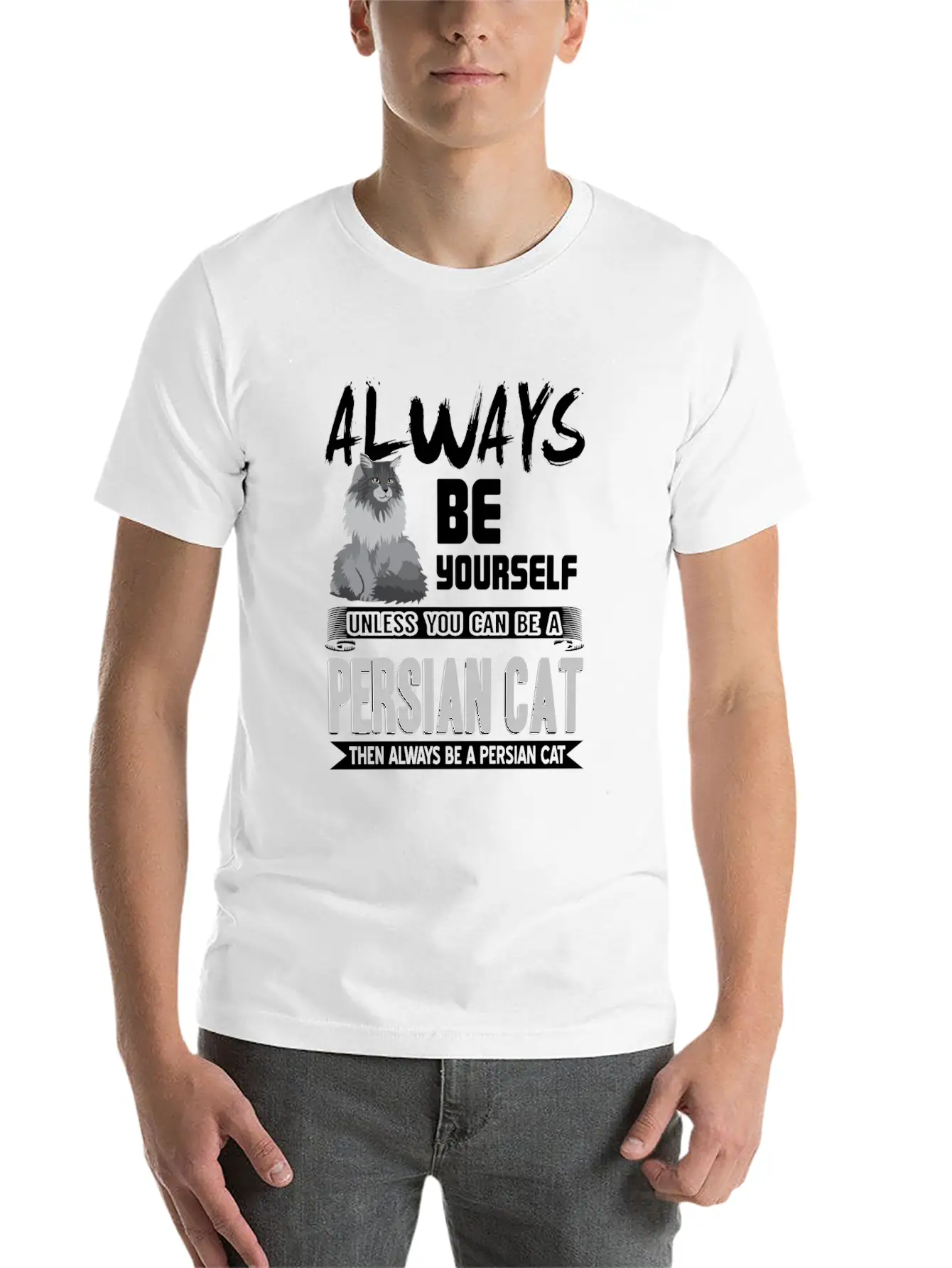 Always Be Yourself Unless You Can Be A Persian Cat Classic Cotton Tee – Unisex Comfort For Any Season