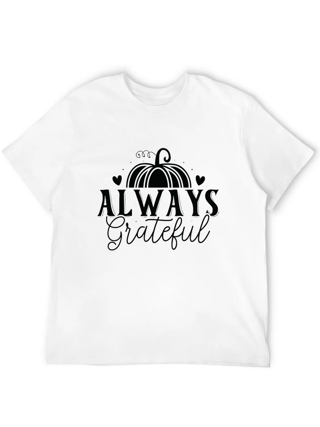 Always Grateful Timeless Short Sleeve Tee – Comfy And Minimalist Design