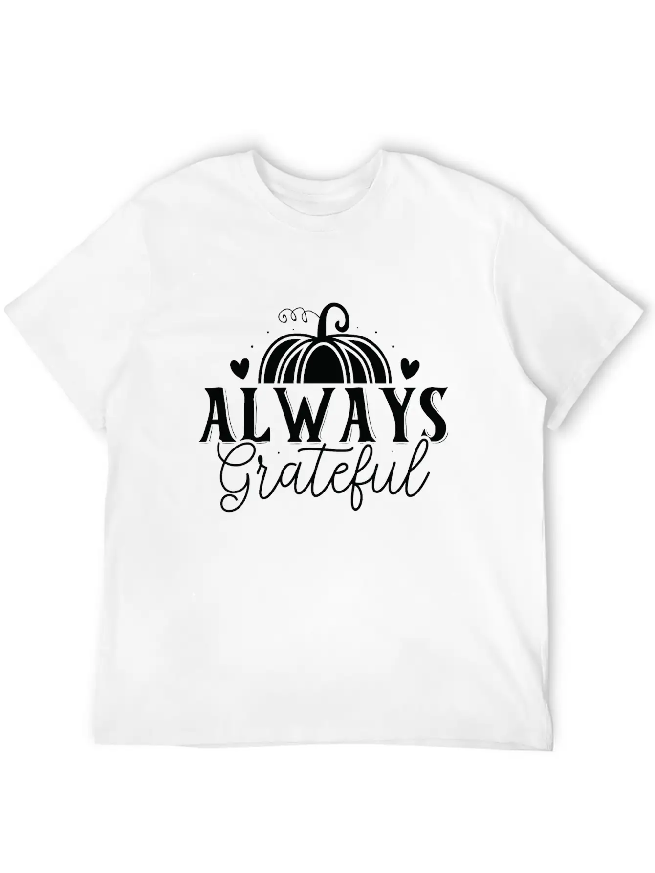 Always Grateful Timeless Short Sleeve Tee – Comfy And Minimalist Design